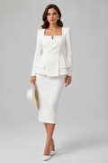 Christina – Women Square Neckline Modern Cut Dress