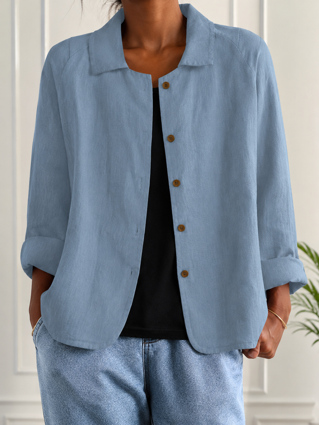 Clara – Women Jacket with Button Closure Jacket
