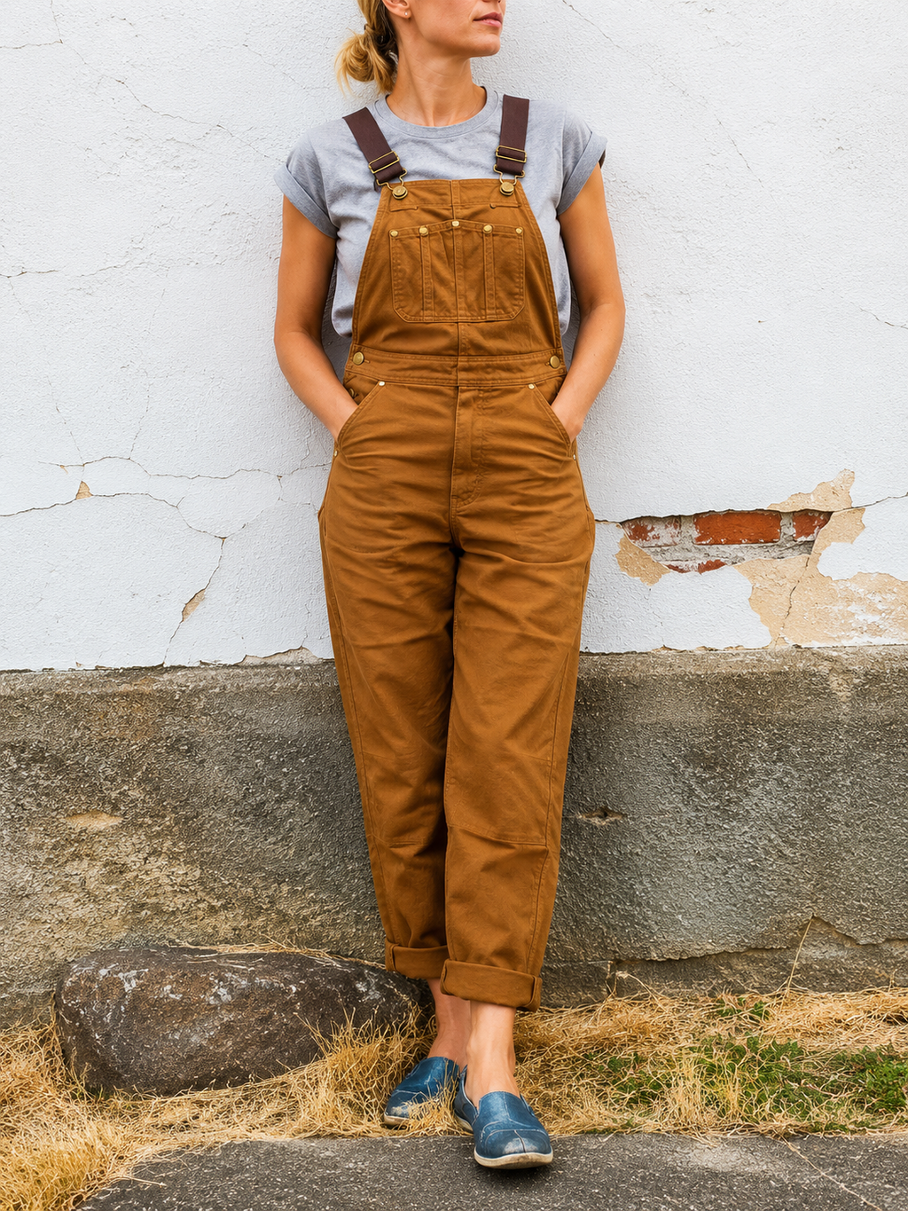 Grace – Relaxed Utility Dungarees Womenswear