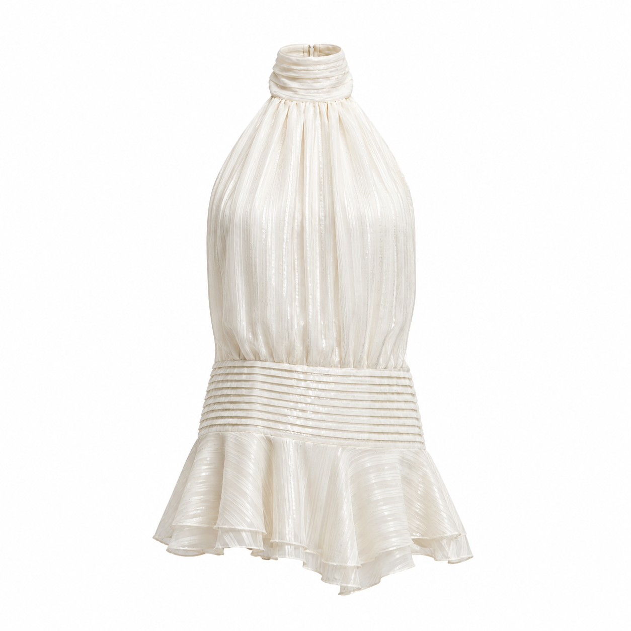 Amelie – Pleated Halter Summer Dress