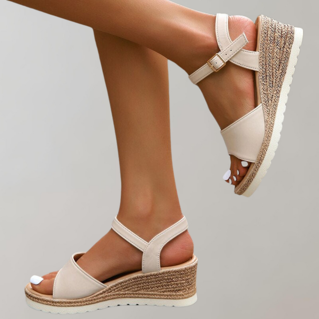 Laura – Women’s Orthopedic Wedge Sandals Adjustable Straps Breathable