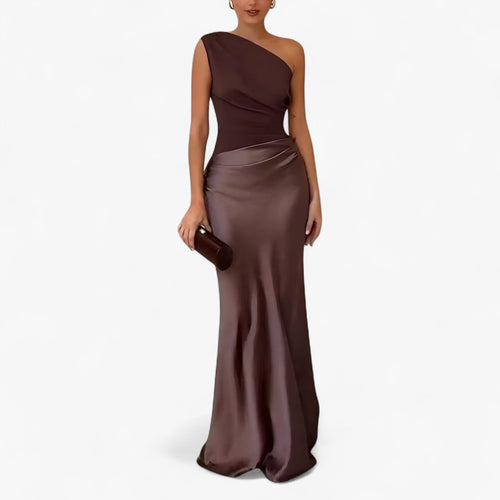 Amelia – Elegant One-Shoulder Maxi Dress - Image 1