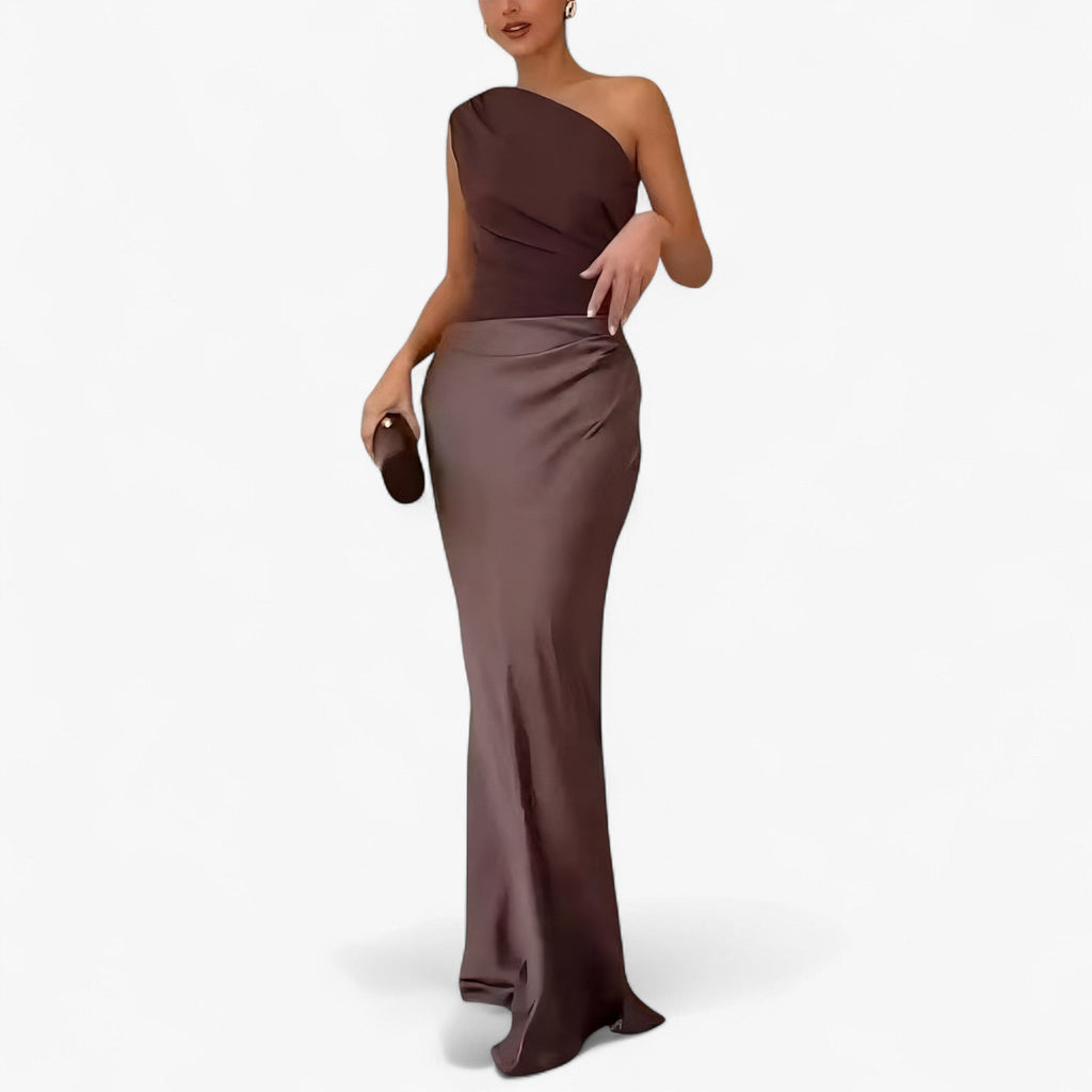 Amelia – Elegant One-Shoulder Maxi Dress - Image 4
