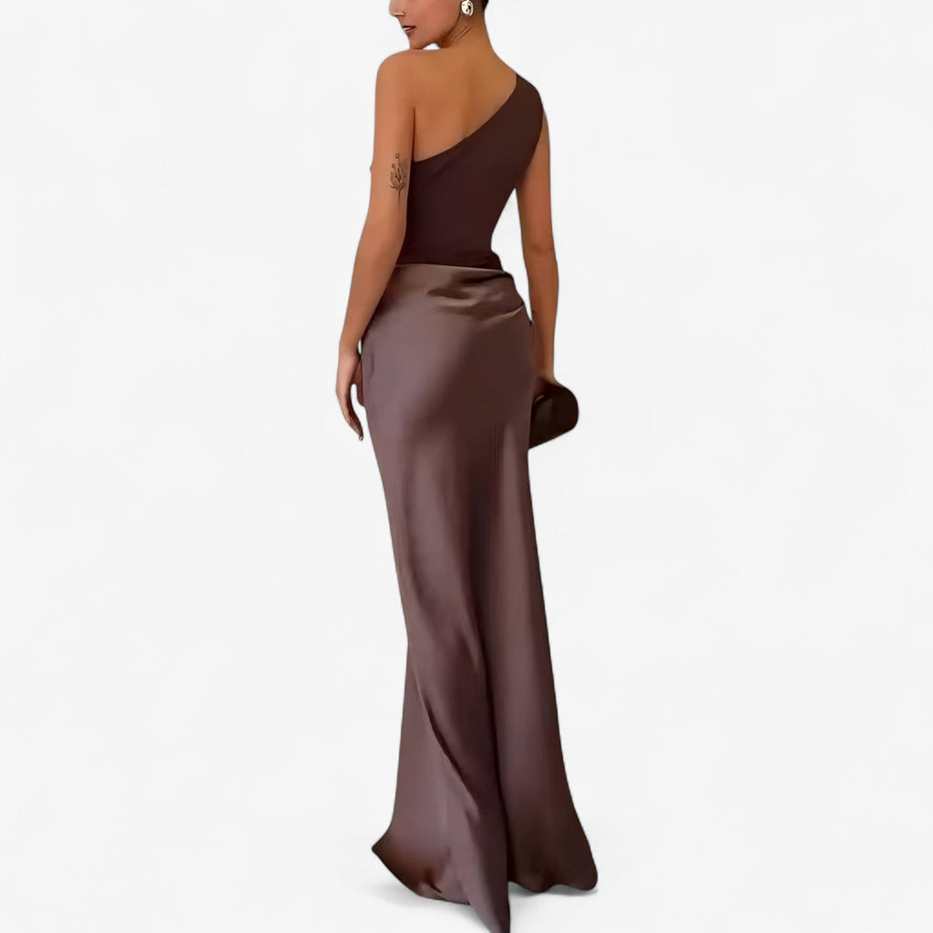 Amelia – Elegant One-Shoulder Maxi Dress - Image 5