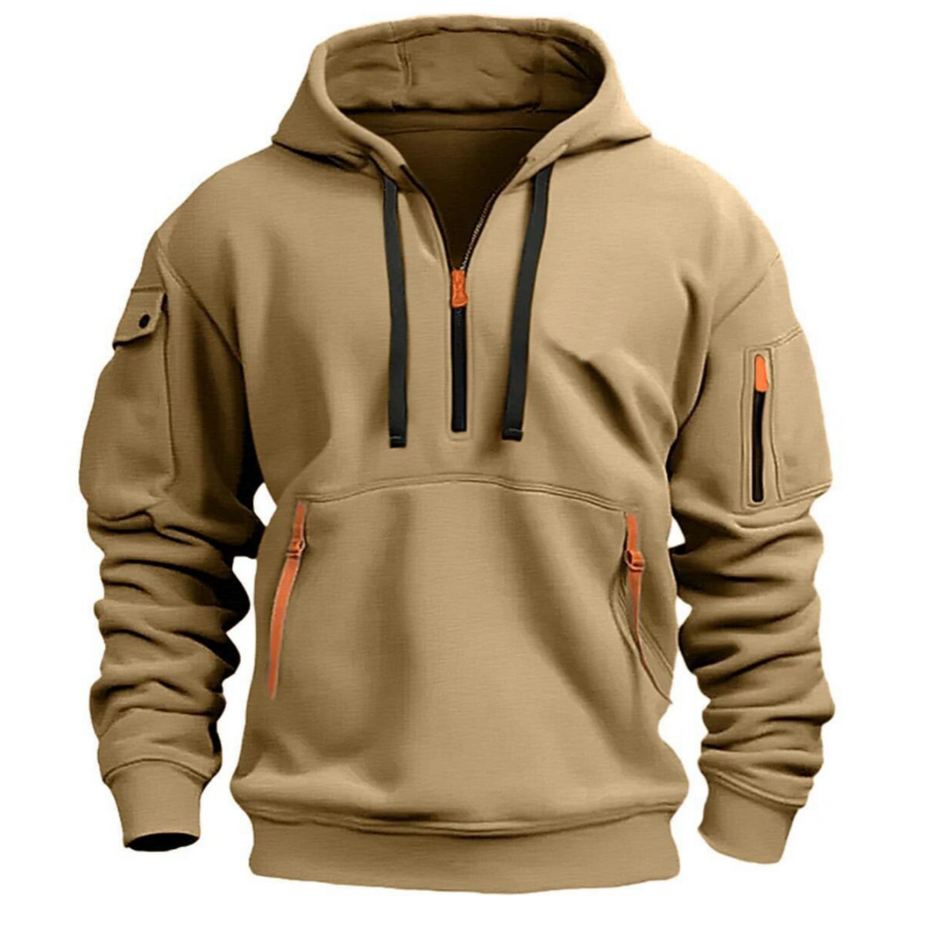 Men's hoodie with zipped pockets and a hood - J&B; - 4 - London-stylehouse.com