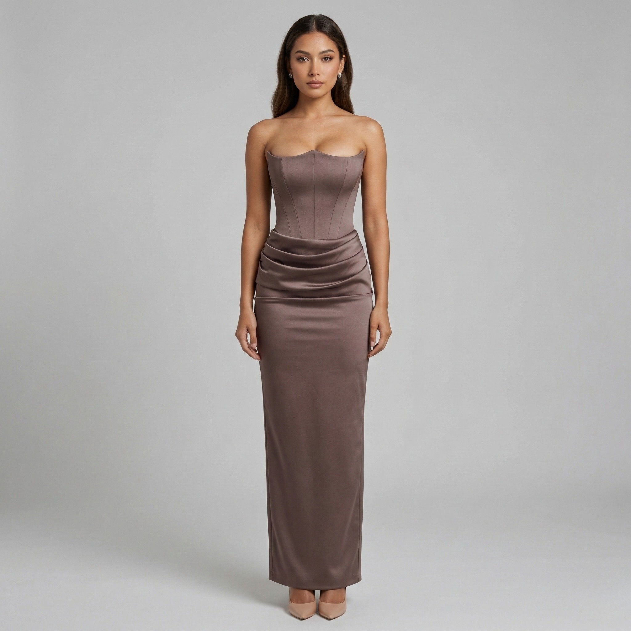 Andrea – Elegant Strapless Evening Dress for Women - Image 7