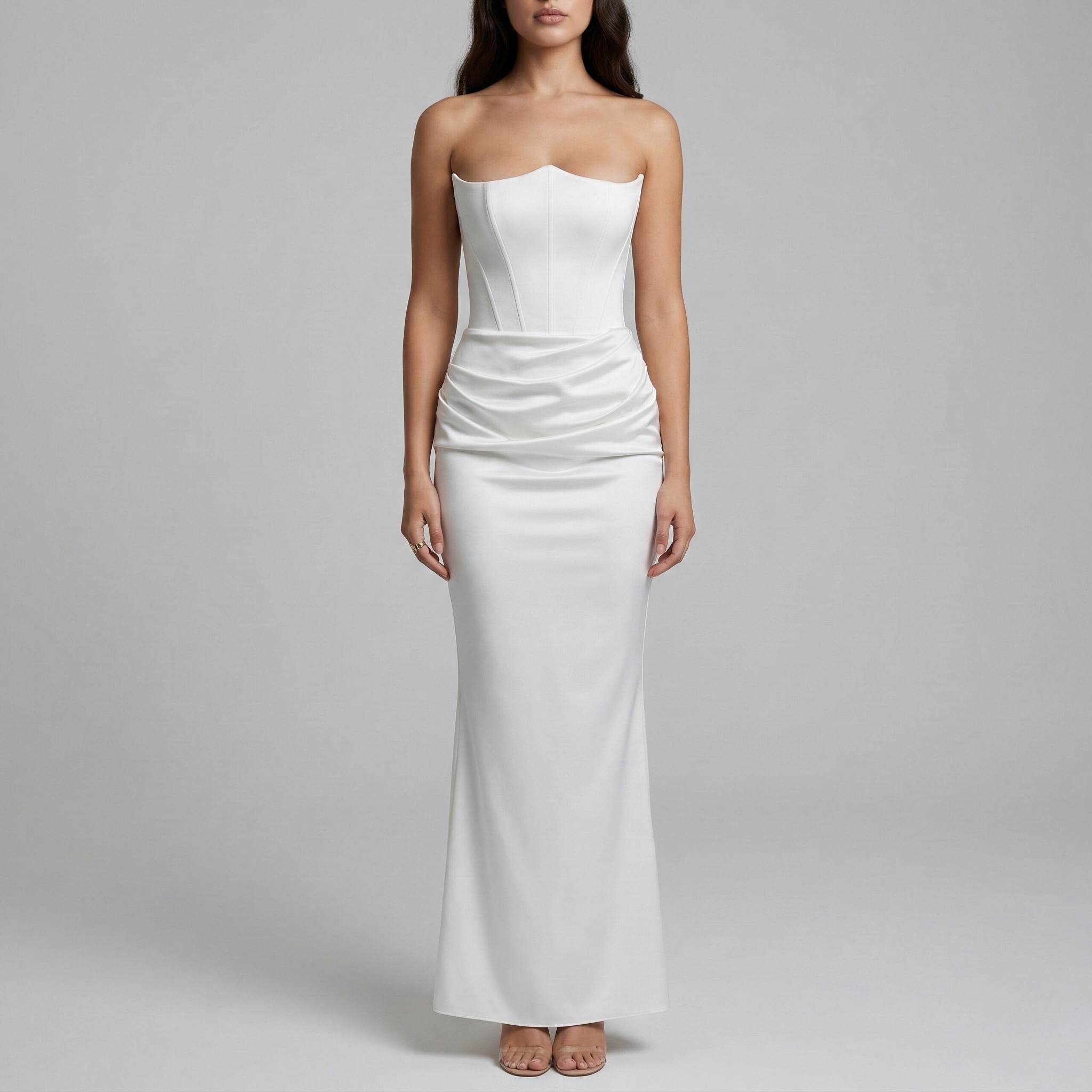 Andrea – Elegant Strapless Evening Dress for Women - Image 6