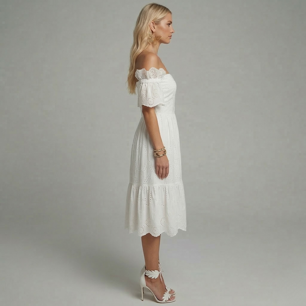 Stefanie – Elegant Off-Shoulder Dress for Women - Image 2