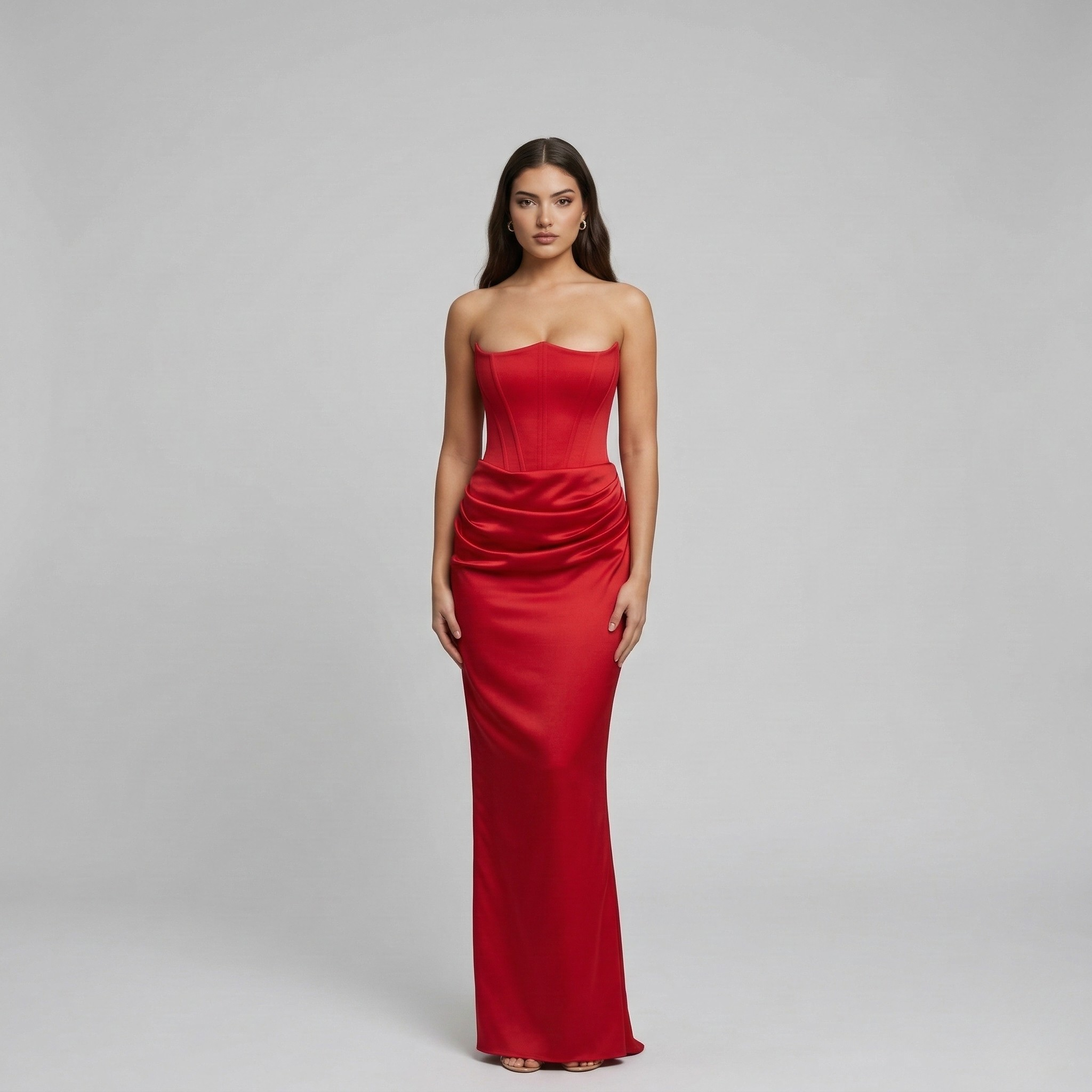 Andrea – Elegant Strapless Evening Dress for Women - Image 5