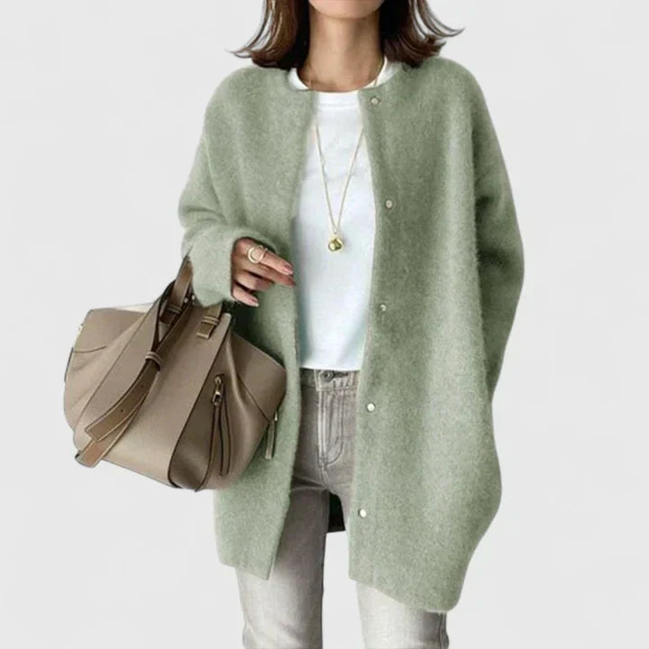 Women’s cardigan - Loose fit with buttons - J&B; - 6 - London-stylehouse.com