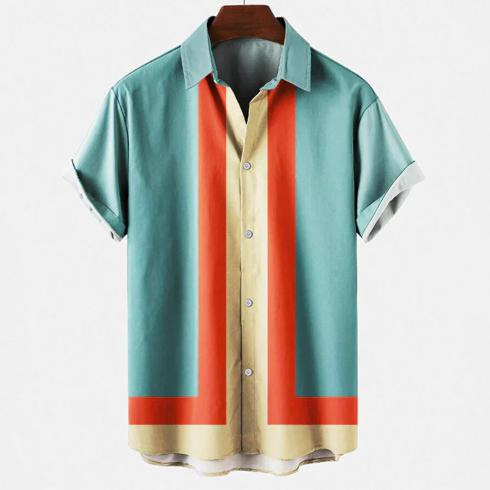 Noah – Retro Relaxed fit Short-sleeved Men's shirt  - Image 4