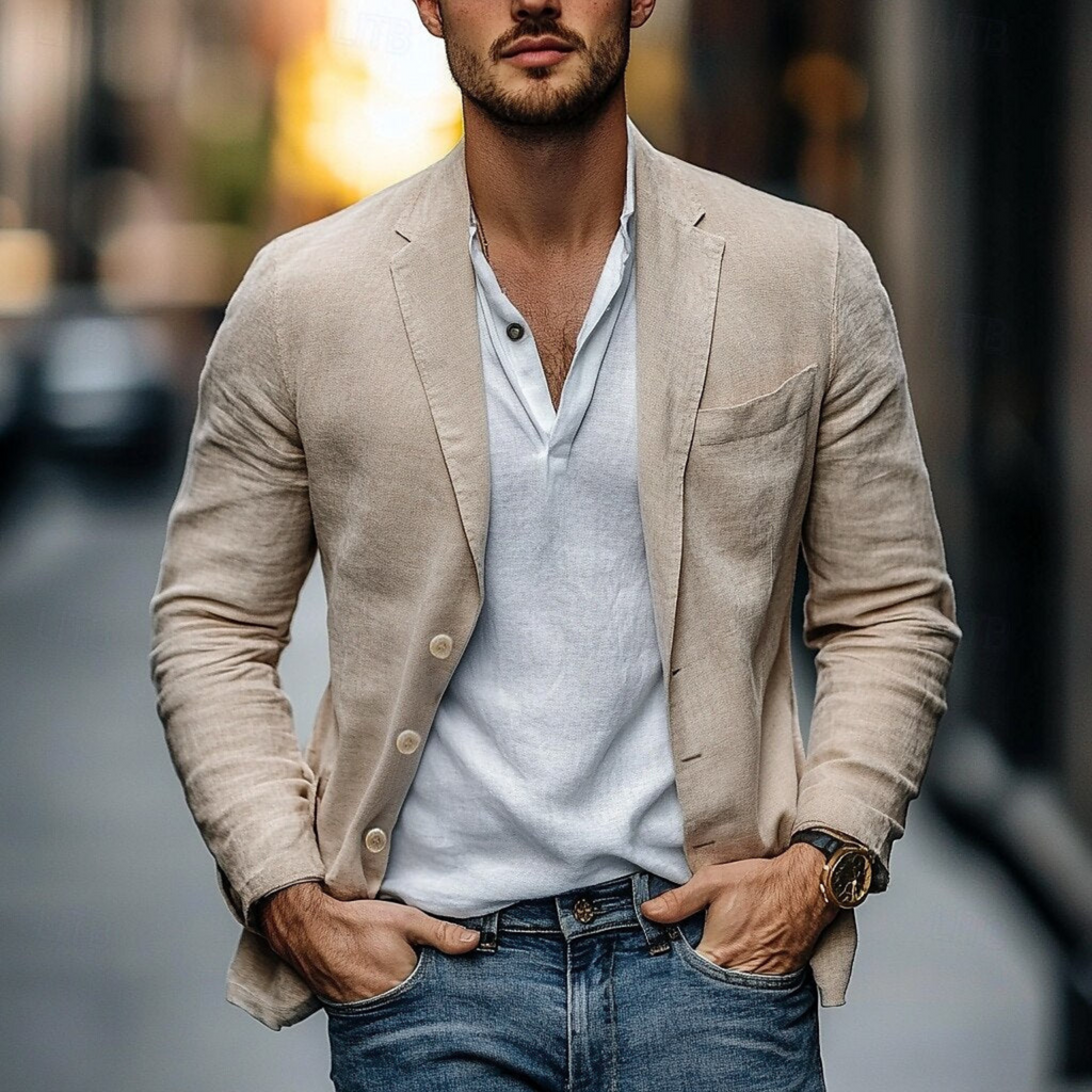 David – Lightweight  Summer Style Blazer - Image 1