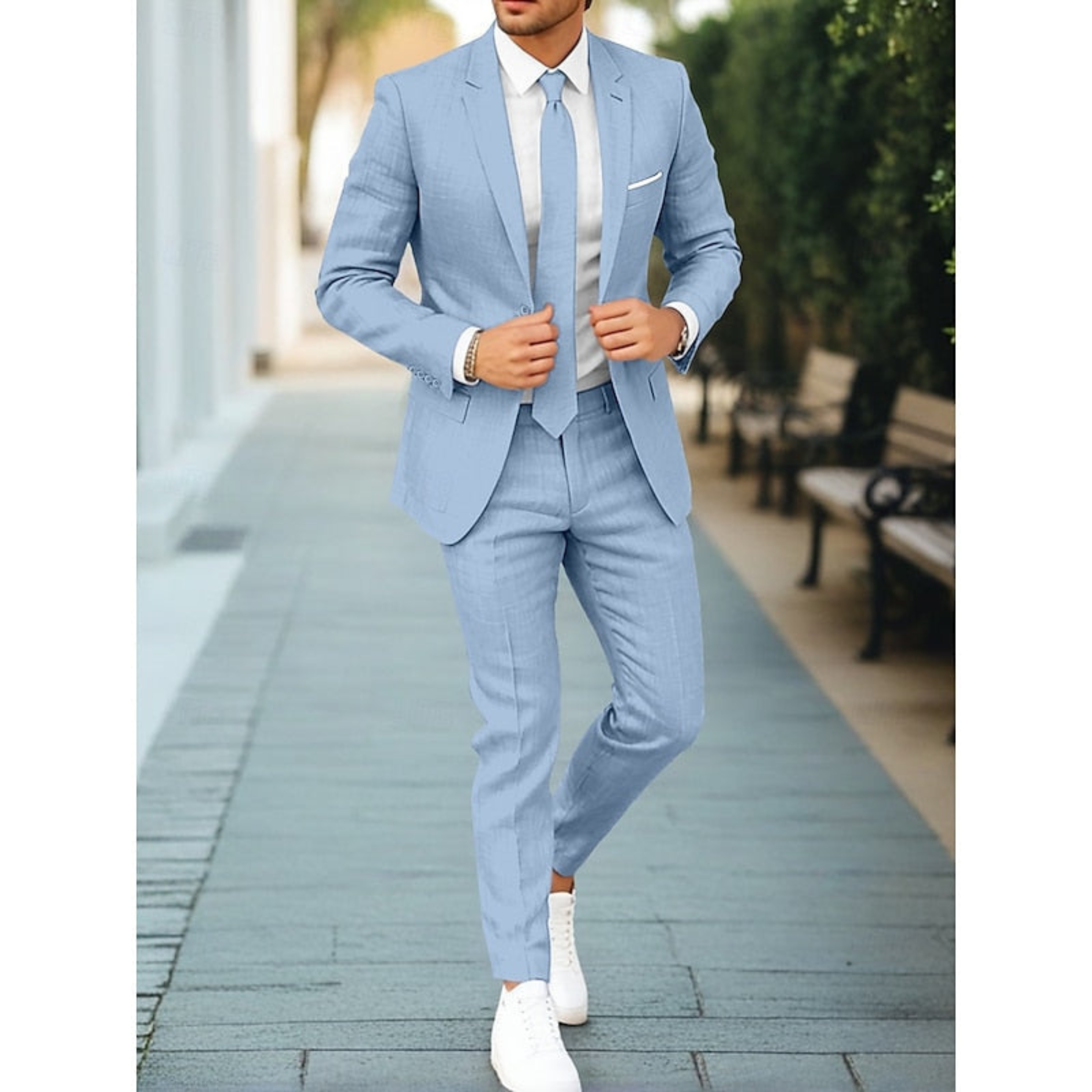 Maximilian – Single Row One Button  Suit - Image 1