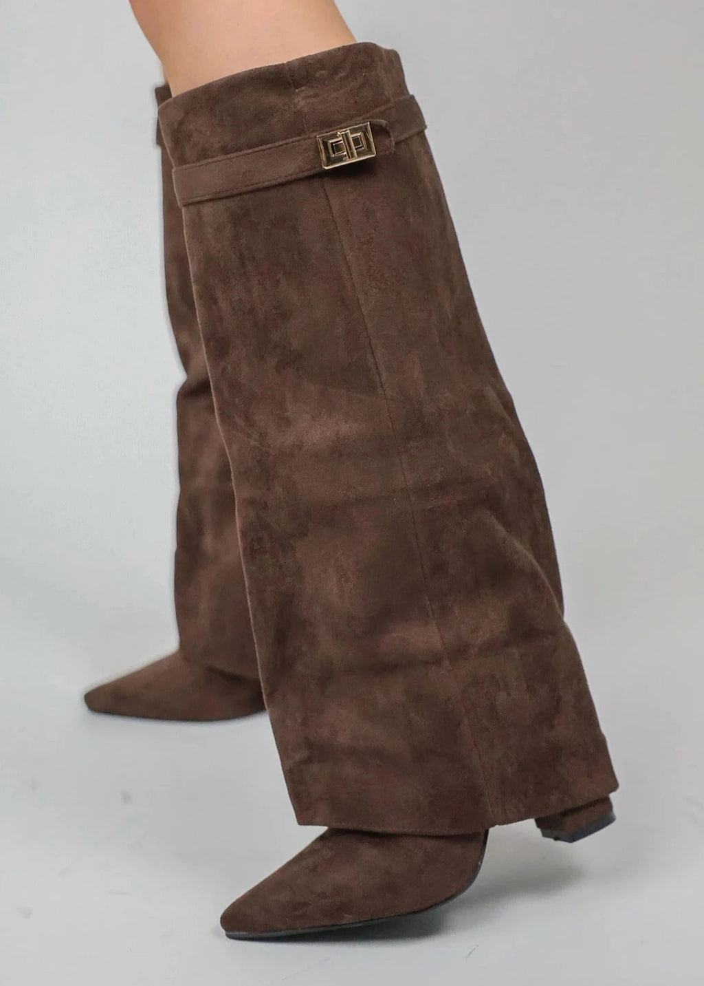 Women’s knee-high boots with a straight shaft and pointed toe - J&B; - 12 - London-stylehouse.com