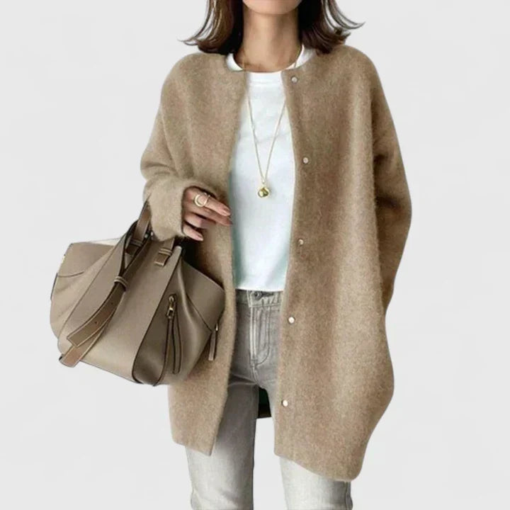 Women’s cardigan - Loose fit with buttons - J&B; - 1 - London-stylehouse.com