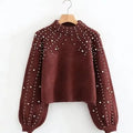 Lieselotte – Women Pearl Detail Sweater - Image 17