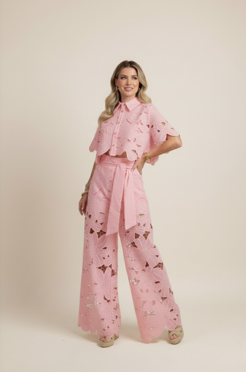 Claudia – Elegant Two-Piece Cut Out Summer Set for Women - Image 6