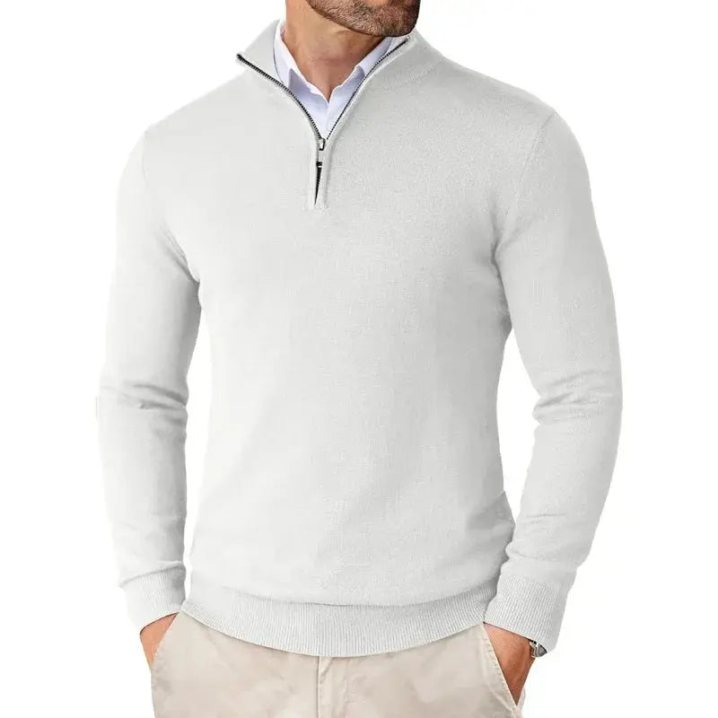 Men’s jacket with a quarter-length zip, loose fit and ribbed hem - J&B; - 2 - London-stylehouse.com