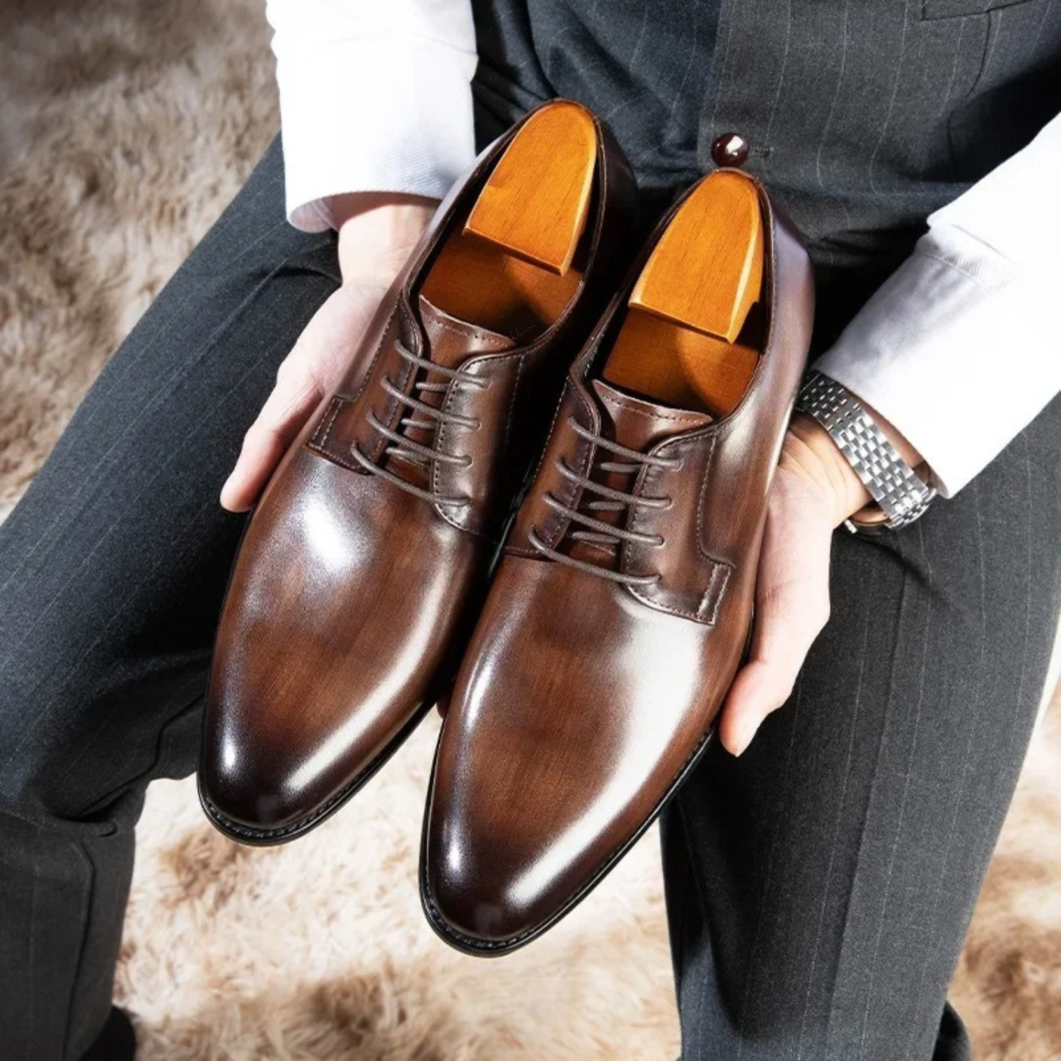 Rene – Derby Dress Shoes - Image 2