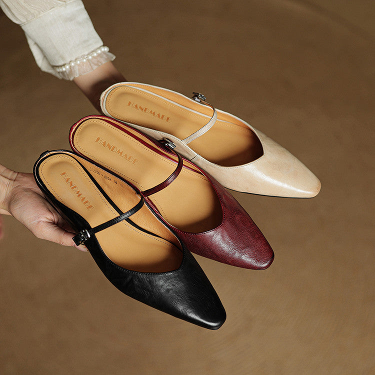 Maja – Women Genuine Leather Mules - Image 22