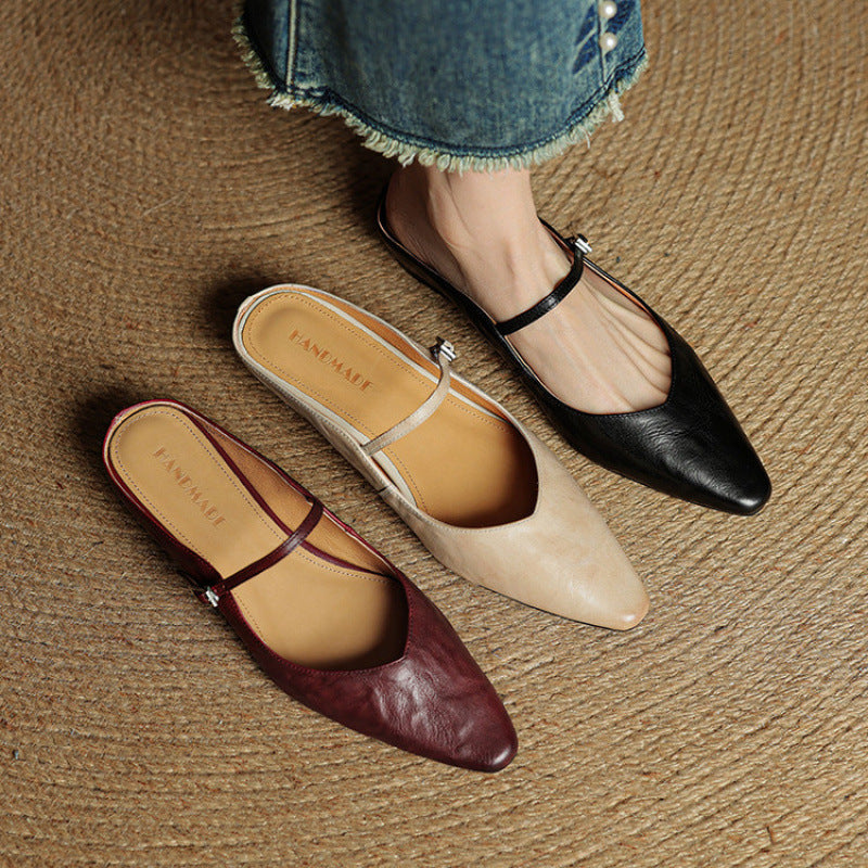 Maja – Women Genuine Leather Mules - Image 23