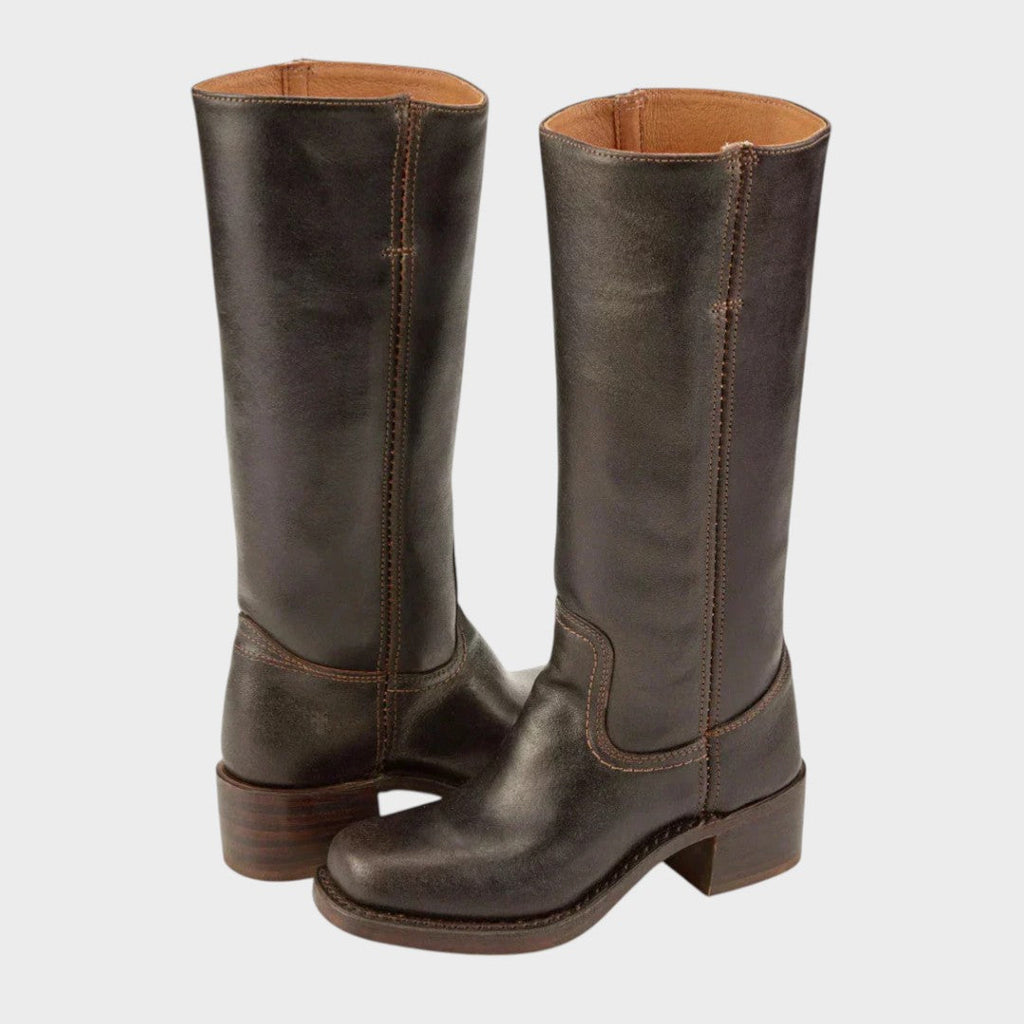 Paula classic cowboy boots in dark brown
