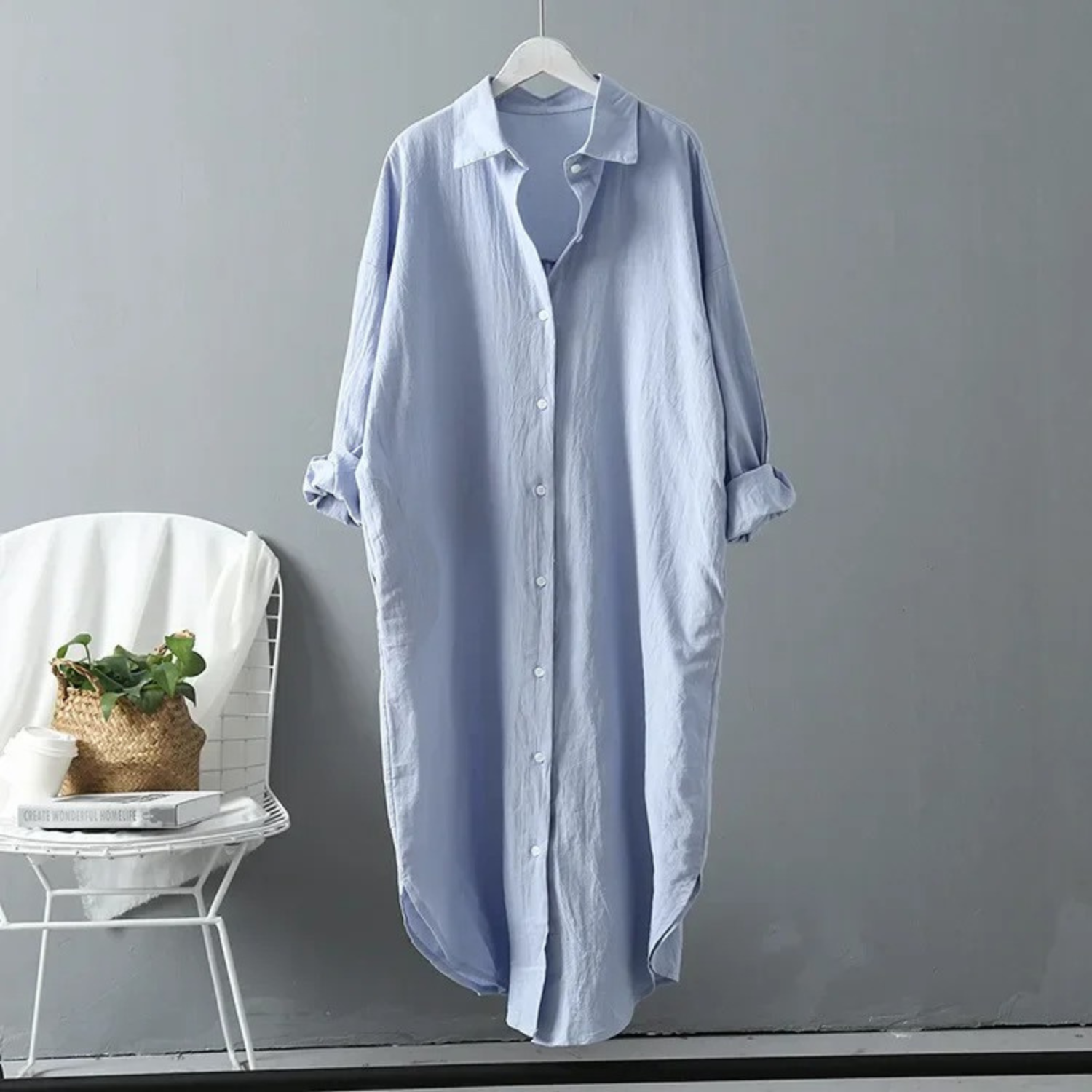 Women’s jacket with a button placket, loose fit and long length - J&B; - 6 - London-stylehouse.com