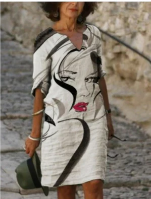 Marie – Women Floral V-Neck Midi Dress - Image 12