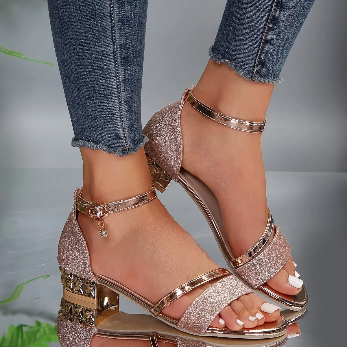 Isabel – Strappy Block Heeled Sandals for Women - Image 4
