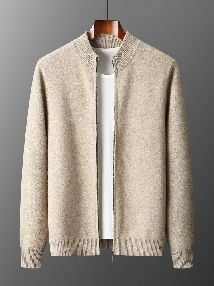 Men’s bomber jacket with a soft texture and front zip - J&B; - 15 - London-stylehouse.com
