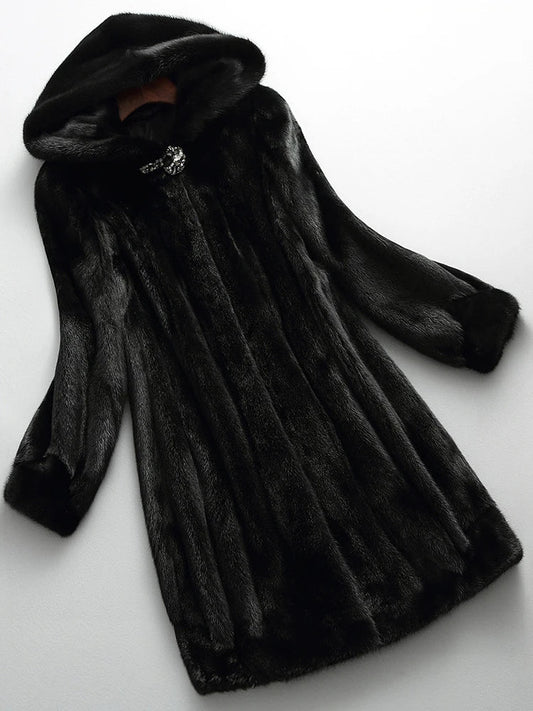 Amelia – Hooded Faux Fur Winter Coat