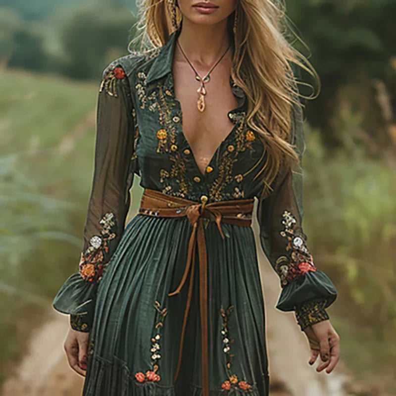 Lotte – Women Floral Print Maxi Dress - Image 4