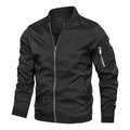 Men’s slim-fit bomber jacket with zip - J&B; - 14 - London-stylehouse.com