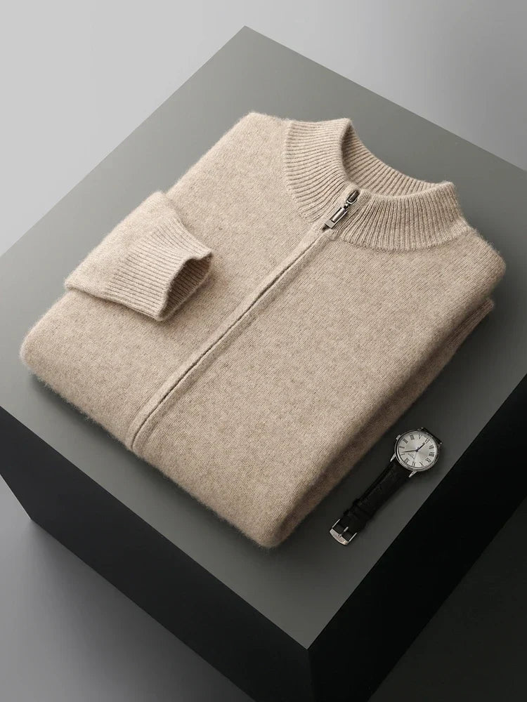 Men’s bomber jacket with a soft texture and front zip - J&B; - 14 - London-stylehouse.com
