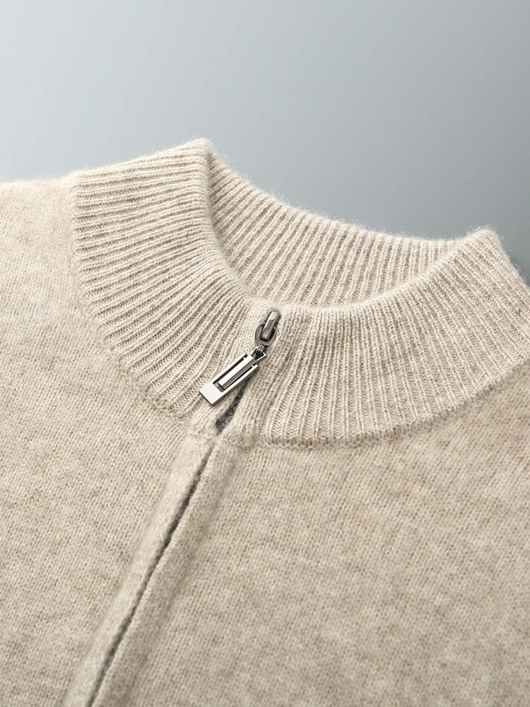 Men’s bomber jacket with a soft texture and front zip - J&B; - 18 - London-stylehouse.com