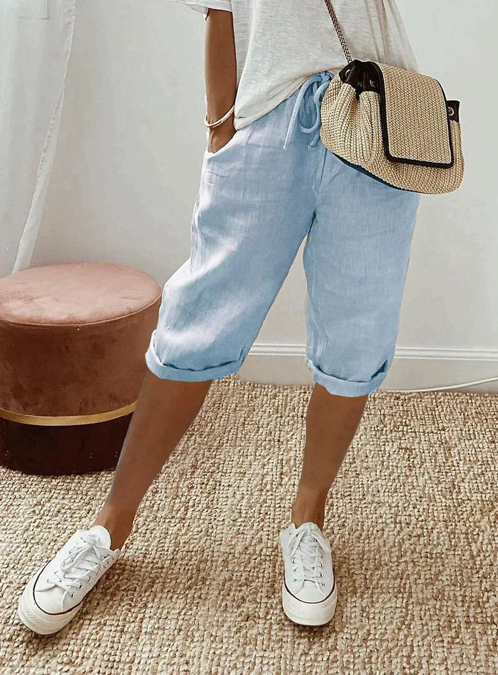 Inés – Elegant Linen Trousers for Women for Summer