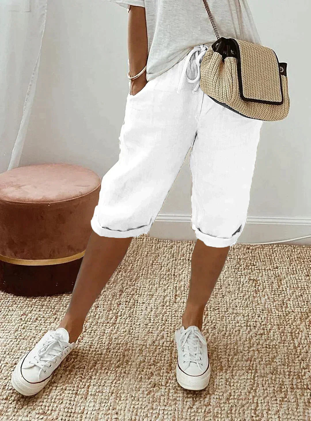 Inés – Elegant Linen Trousers for Women for Summer