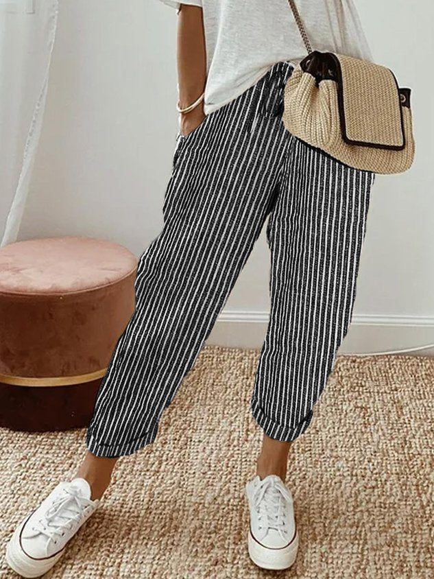 Sophia – Lightweight Anti-Sweat Linen Trousers - Image 11