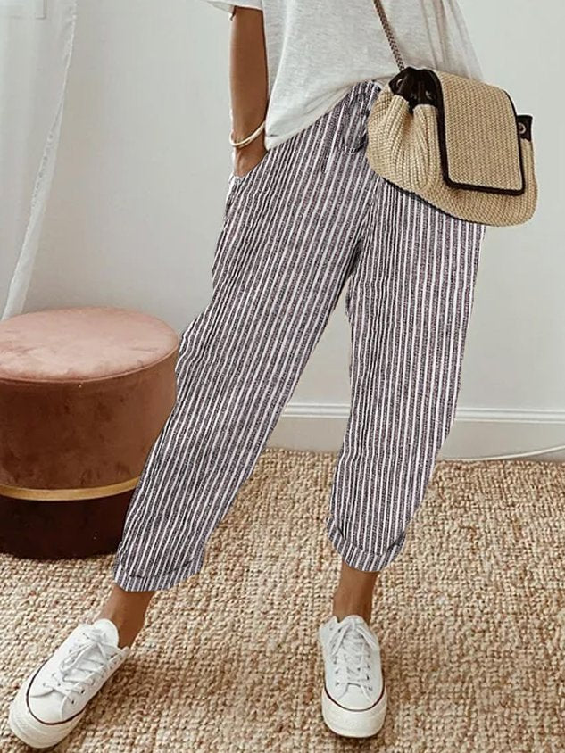 Sophia – Lightweight Anti-Sweat Linen Trousers - Image 7