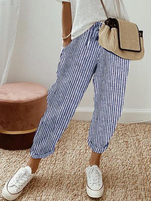 Sophia – Lightweight Anti-Sweat Linen Trousers - Image 9
