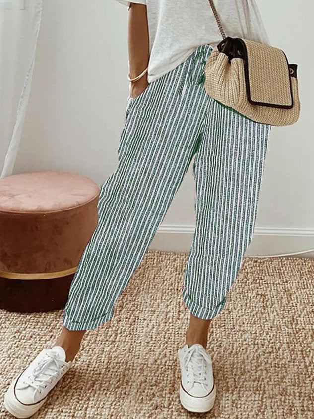 Sophia – Lightweight Anti-Sweat Linen Trousers - Image 10