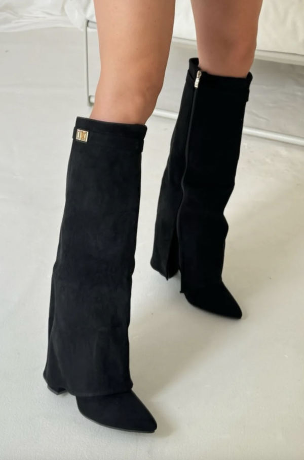 Women’s knee-high boots with a straight shaft and pointed toe - J&B; - 7 - London-stylehouse.com