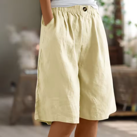 Ines – Women Casual Linen Shorts - Image 3