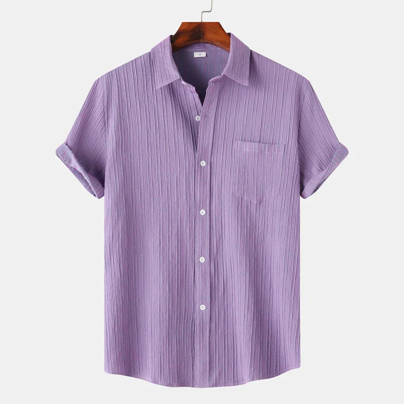 Noah – Polo Collar Short Sleeve Shirt - Image 1