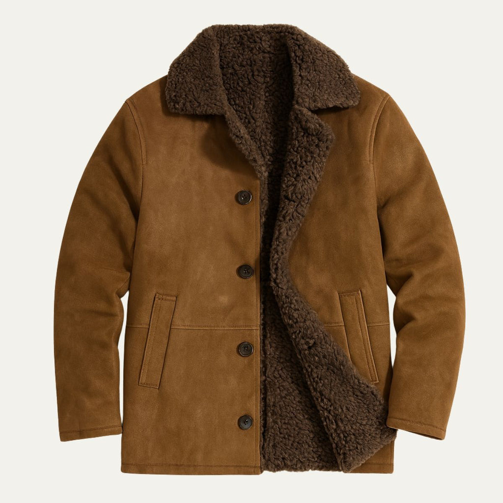 Hugo – Shearling-Collar Mens Winter Coat