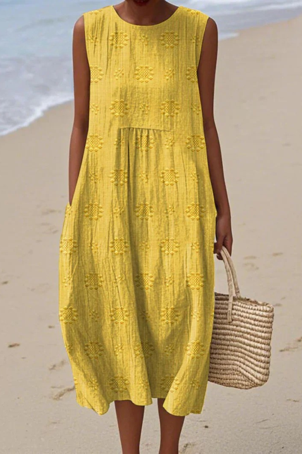 Thea – Women Sleeveless with Embroidery Dress - Image 6