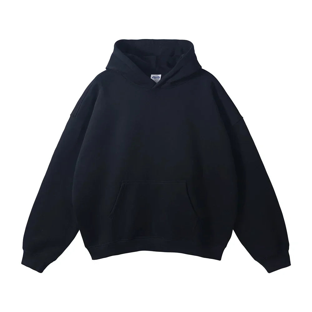 Unisex hoodie with a relaxed fit and a kangaroo pocket - J&B; - 2 - London-stylehouse.com