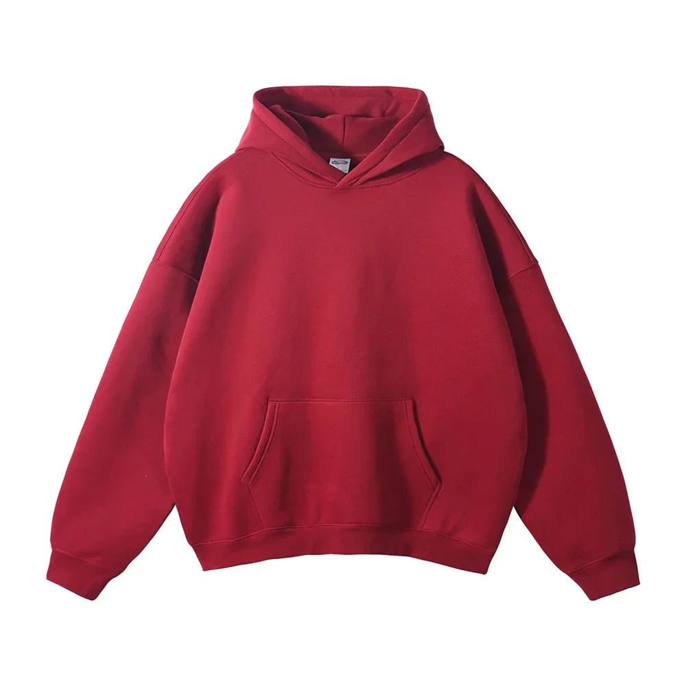 Unisex hoodie with a relaxed fit and a kangaroo pocket - J&B; - 1 - London-stylehouse.com