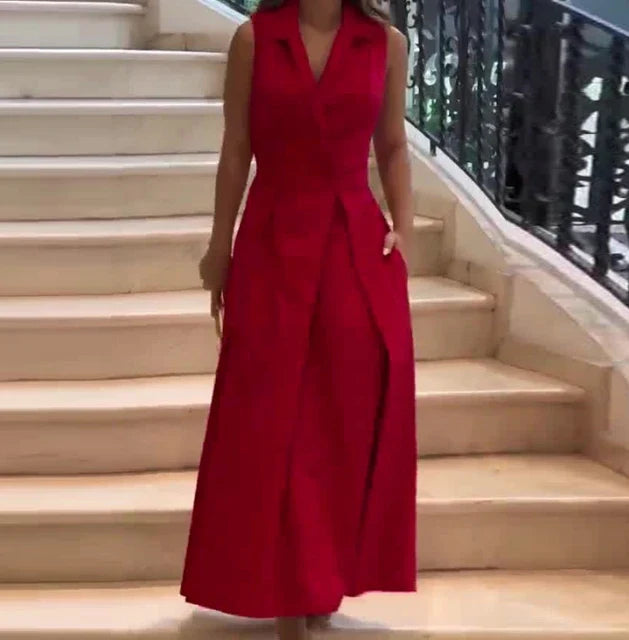 Thea – Elegant Sleeveless Dress - Image 2