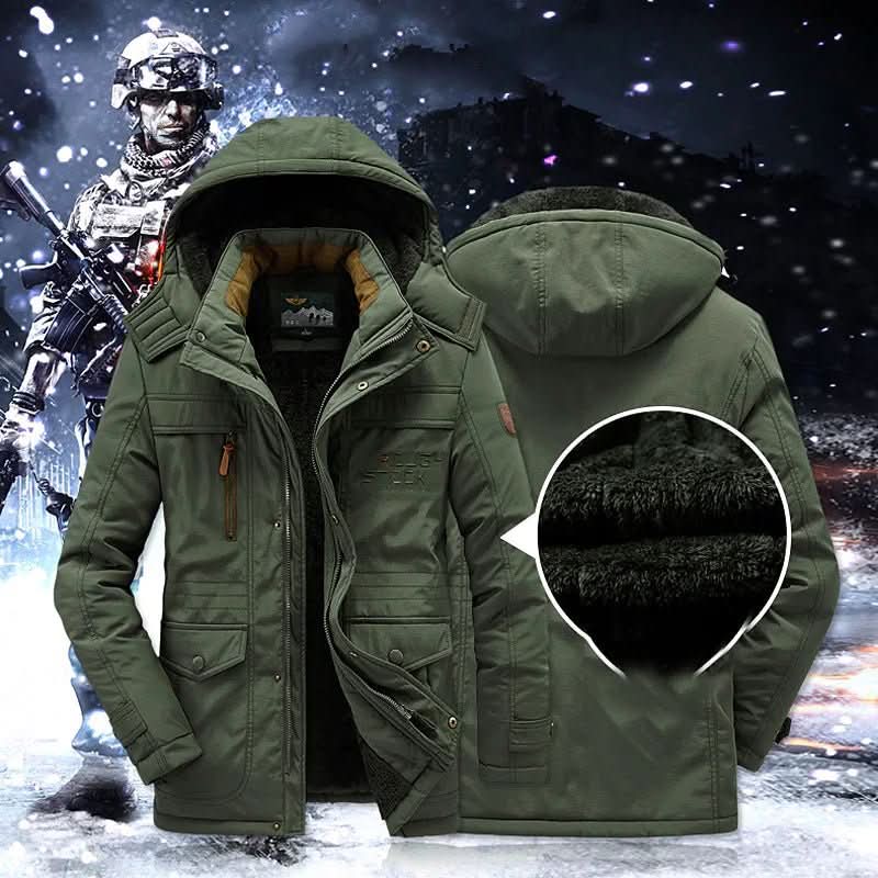 Men’s padded jacket with detachable hood and fleece lining - J&B; - 1 - London-stylehouse.com
